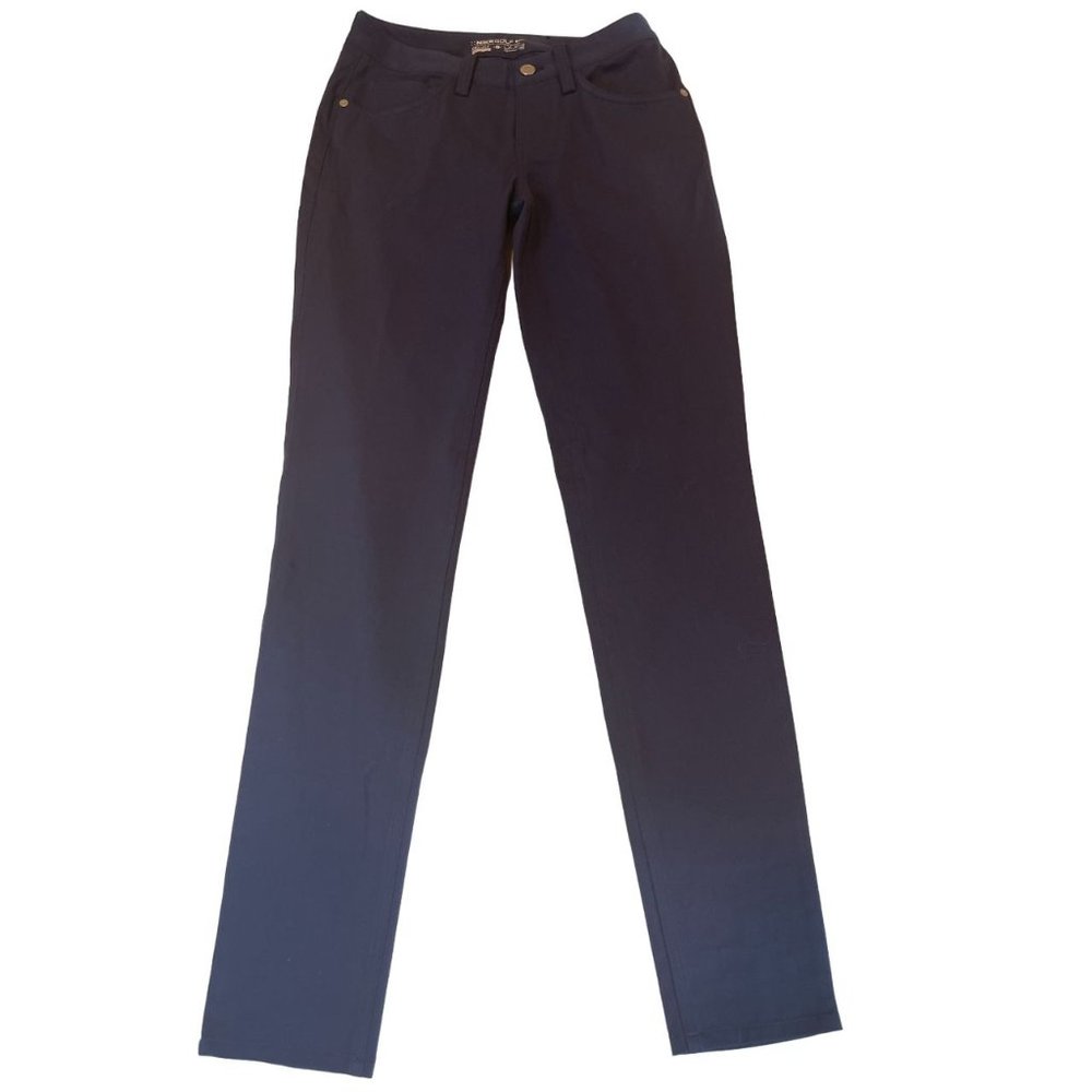 Nike Golf Womens Jeans Skinny Leg Mid Rise Dri Fit Stretch Navy Blue Size 0 - Picture 1 of 11